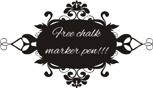 Shabby Chic Frame Menu Chalkboard Vinyl Wall Art - Chalk Board Apple Design Wall Art Sticker Decal 2 Sizes*free (500x500), Png Download