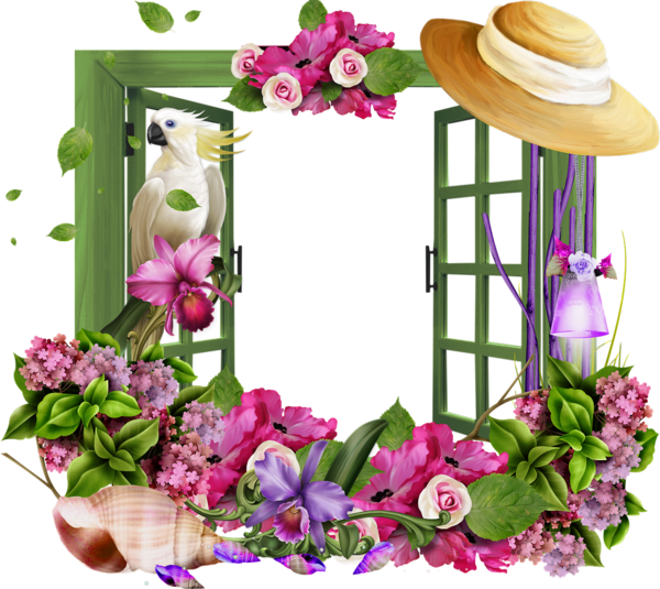 Image Du Blog Zezete2 - Png Flower Gif Frame (600x535), Png Download