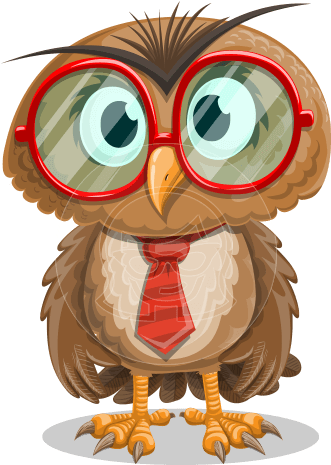 Owlbert Witty Owlbert Witty - Owl (418x464), Png Download
