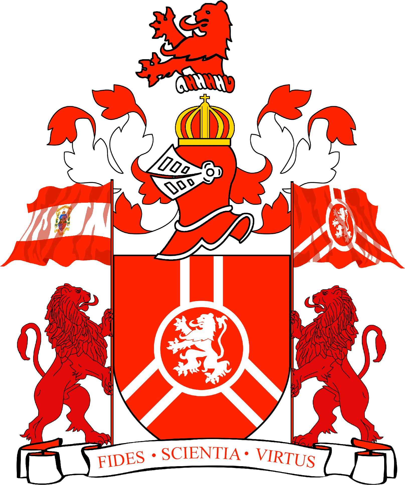 San Beda College Coat Of Arms Redesign (2000x2000), Png Download