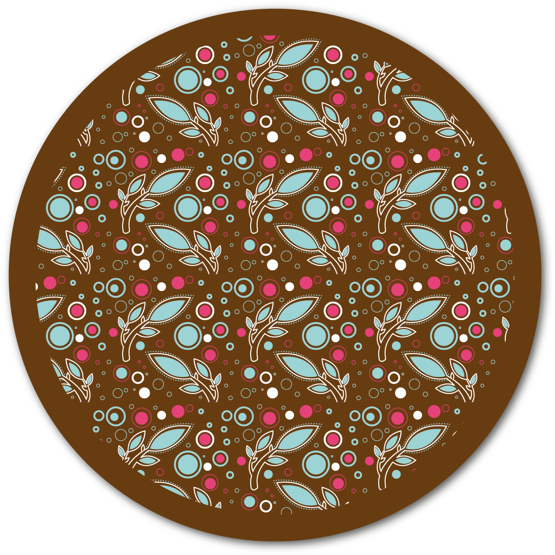 Textura Hojas Y Círculos De Colores - Color (1182x1182), Png Download