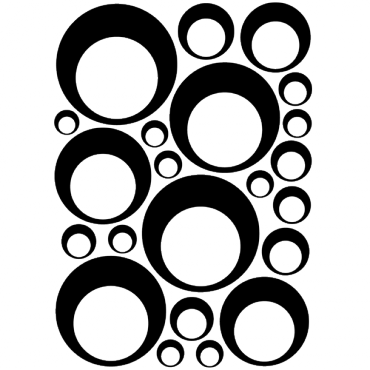 Simulador De Colores Paredes O Superficies - Stickers Noir Rond (370x370), Png Download