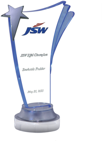 Acrylic Trophy - Acrylic Star Trophy Rs (480x480), Png Download