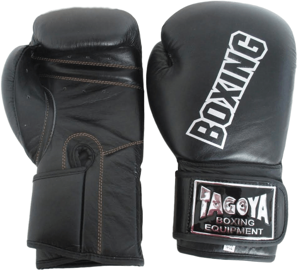 Guantes De Boxeo De Piel Negro Boxing - Vestimenta Para Kick Boxing (1078x1078), Png Download