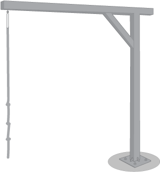 Use Connection Hardware To Attach The Loop On The Top - Swing (432x432), Png Download
