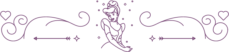 Disney Cinderella - Disney Page Divider (900x201), Png Download