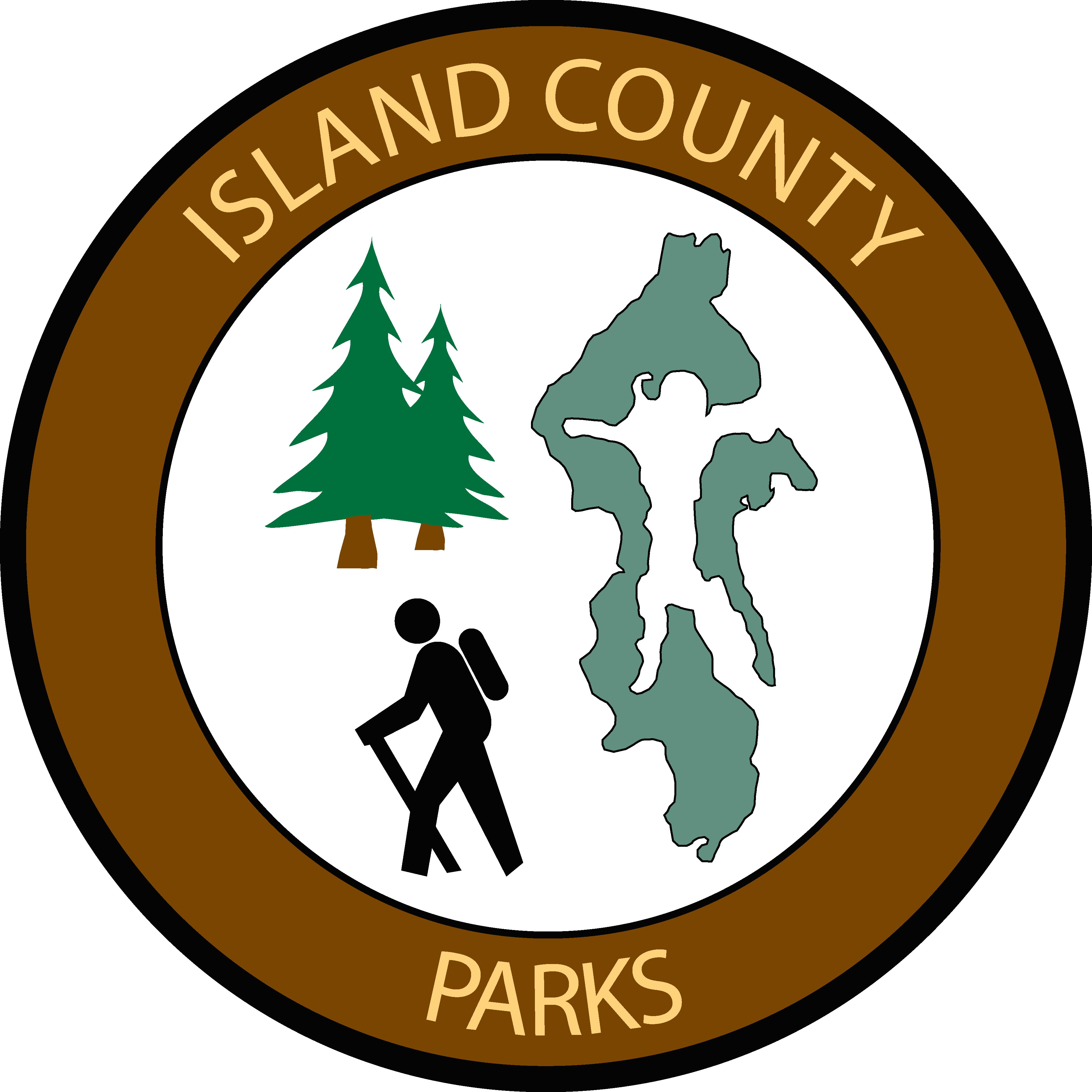 Parks Logo Final - Hikers Square Car Magnet 3" X 3" (3883x3883), Png Download