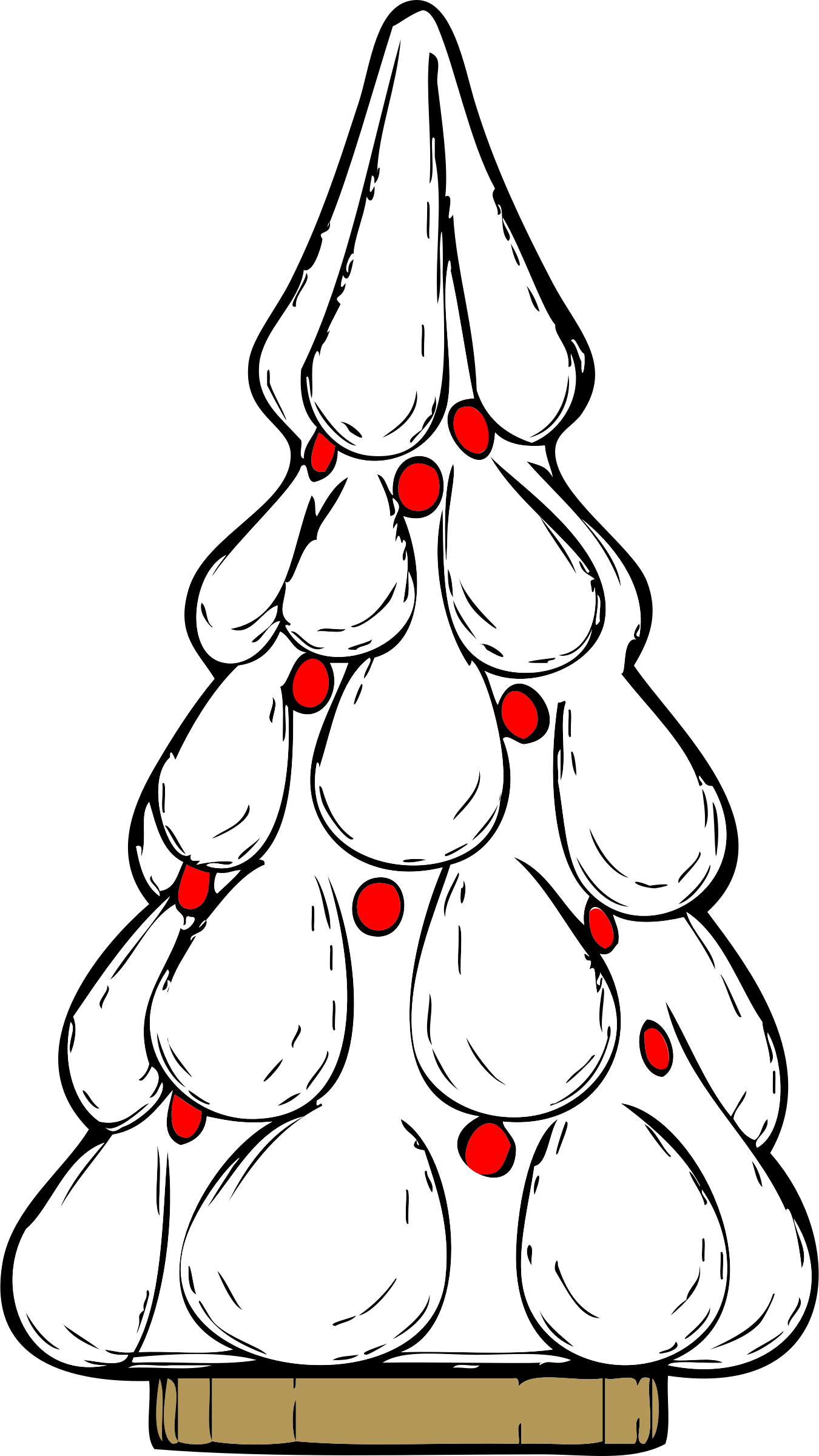 This Free Icons Png Design Of Snowy Xmas Tree (1350x2400), Png Download