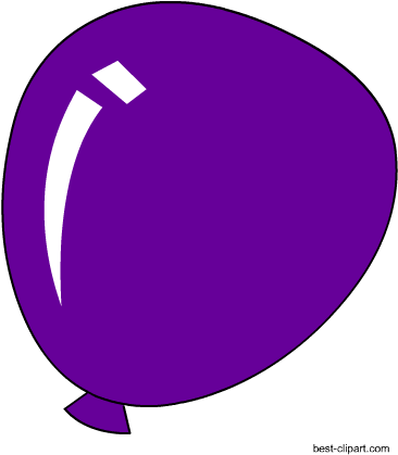 Free Purple Balloon Clip Art - Purple Balloon Clip Art (450x450), Png Download