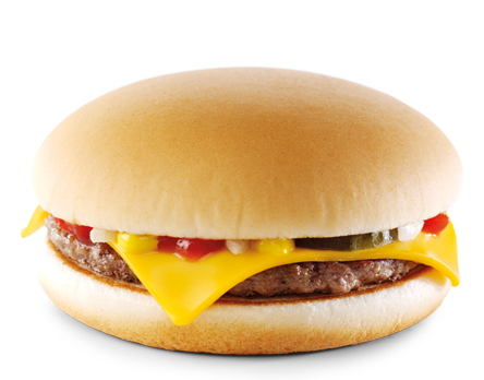 Cheeseburger - Mcdonalds Cheeseburgare (444x348), Png Download