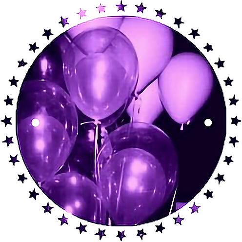 Purple Aesthetic Tumblr Balloons Png Violet Balloons - Concrafter (496x496), Png Download