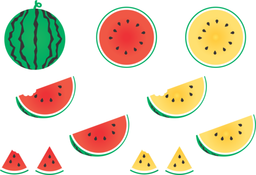 Watermelon Fruit Food Cucumber - Melons Clipart (499x340), Png Download