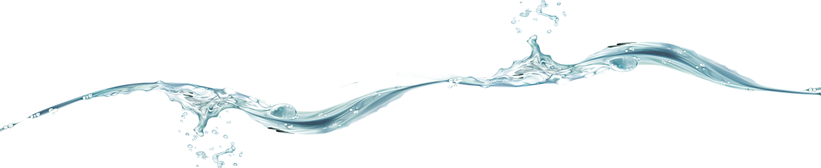 Big Wave Wave Splash Png - Water Vector (1600x329), Png Download