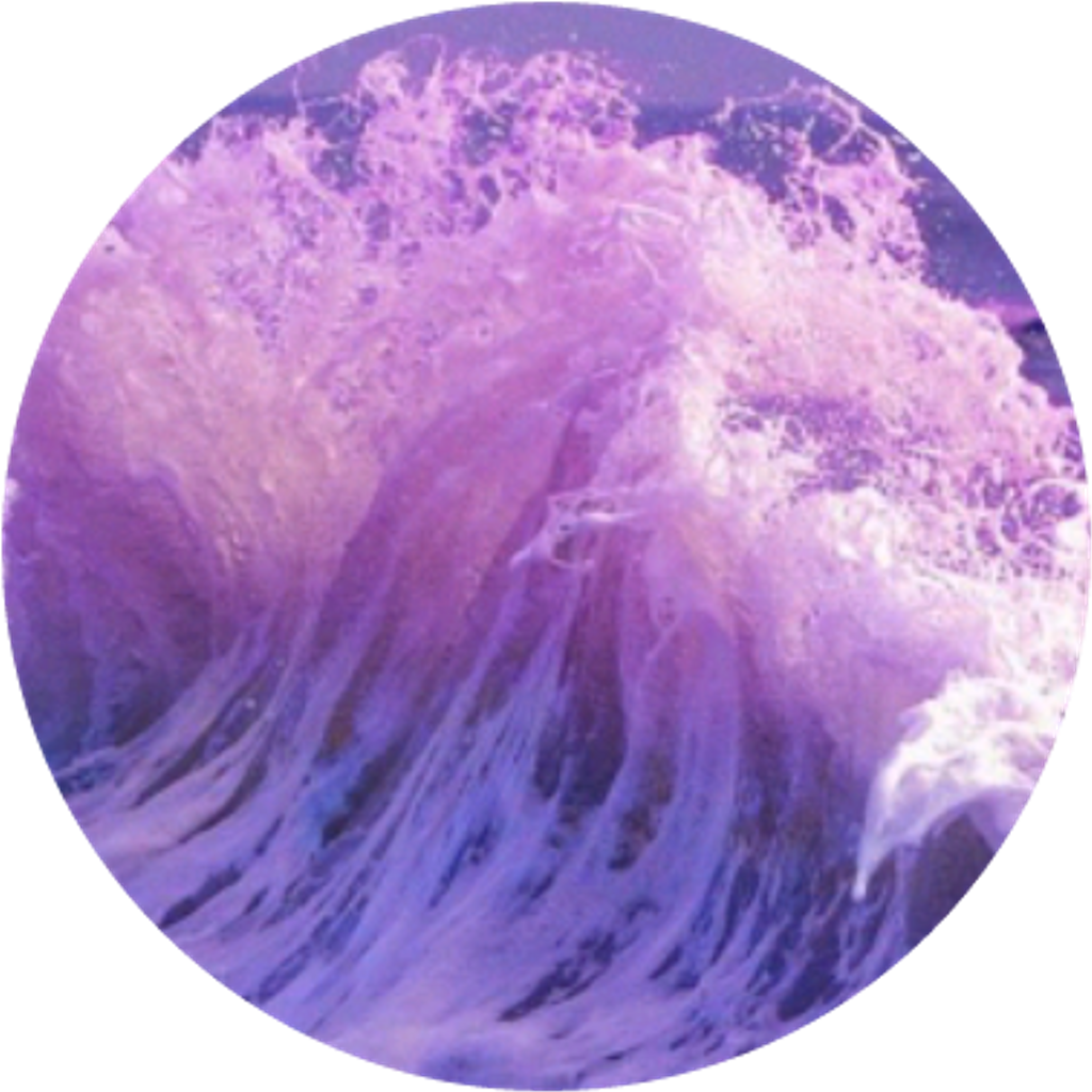 Wave Splash Crest Whitehorses Purple Aesthetic Aestheti - Wave Sea (1024x1024), Png Download