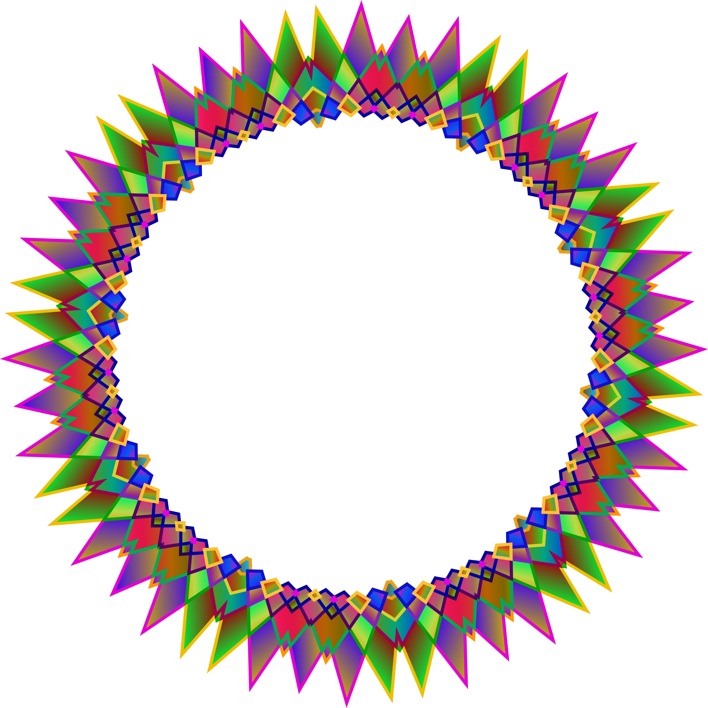 This Free Icons Png Design Of Prismatic Multipoint (2366x2366), Png Download