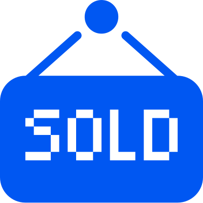 Sold Banner - Home Button Pixel Png (400x400), Png Download
