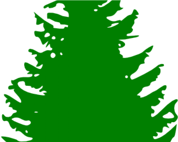 Silhouette Christmas Tree Png (640x480), Png Download