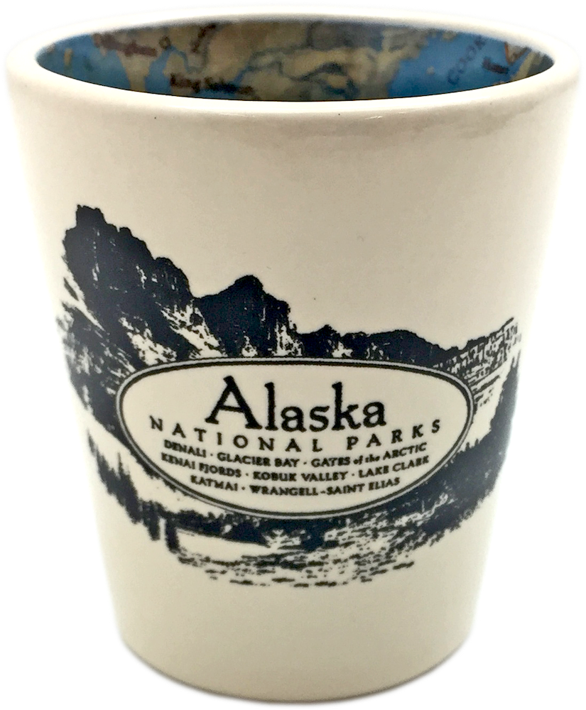 Alaska National Parks Shot Glass - Shot Glass Alaska (825x1000), Png Download