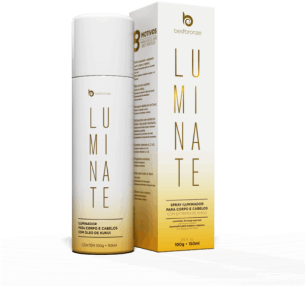 Iluminador Para Corpo E Cabelo Best Bronze Luminate - Luminate - Iluminador Para Corpo E Cabelos (600x600), Png Download