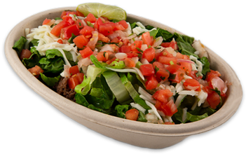 El Borrito Bol - Garden Salad (351x372), Png Download