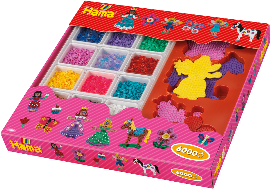 Hama Beads Giant Princess Set (960x754), Png Download