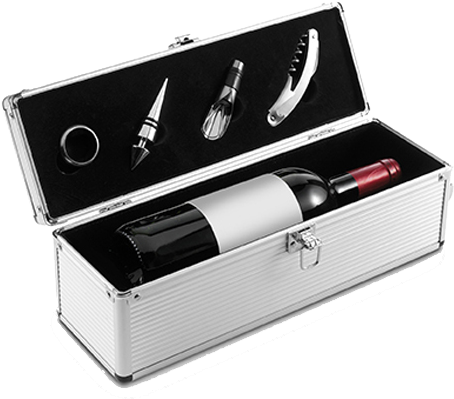 Wine Set In Gift Box - Impression - Set Vino Impression - 36x11x11 Cm - 6829-32 (600x600), Png Download