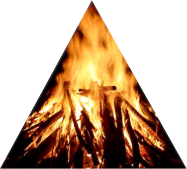 53 - Fire From Lord Of The Flies (372x336), Png Download