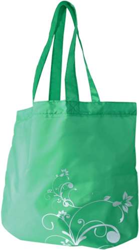 Fold Up Green Nylon Swirl Bags - Shoulder Bag (600x600), Png Download