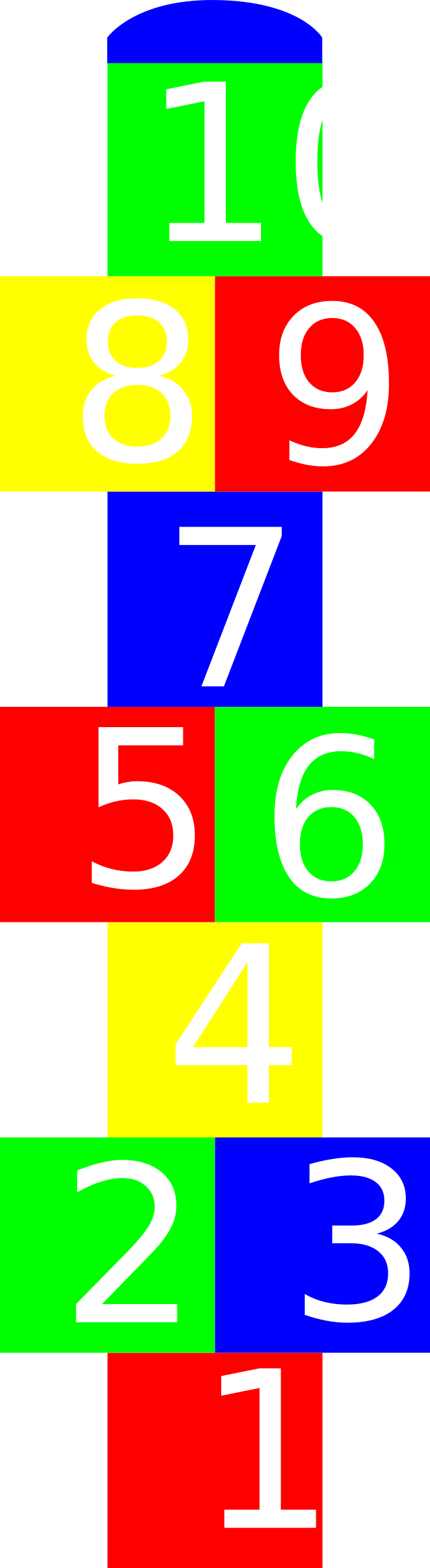 Hopscotch Png (659x2400), Png Download