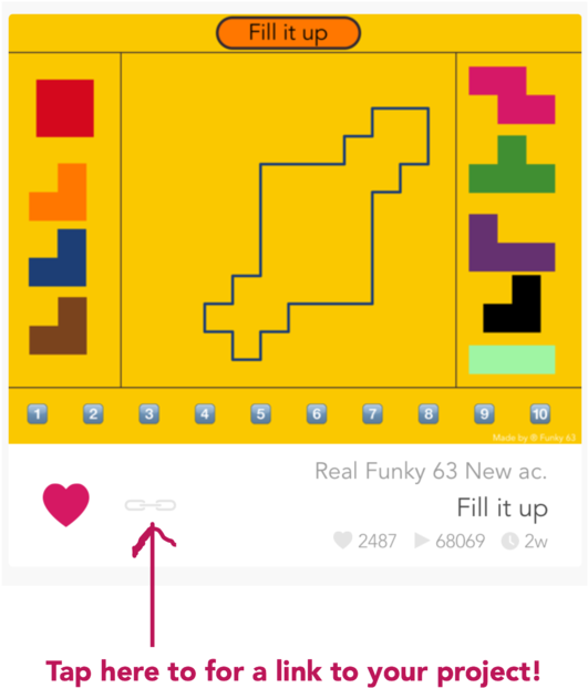 Get Link To Your Hopscotch Project 720 - Portable Network Graphics (608x720), Png Download