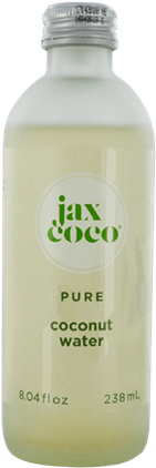 Jax Coco 100 Pure Coconut Water Glass Bottles - Glass Bottle (635x635), Png Download