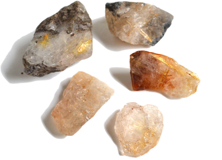 Rutilated Quartz - Mineral (450x418), Png Download