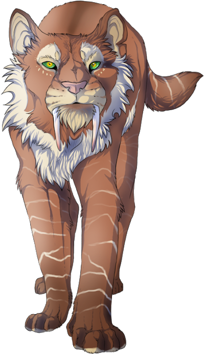 Photo - Saber Tooth Tiger Oc (530x942), Png Download