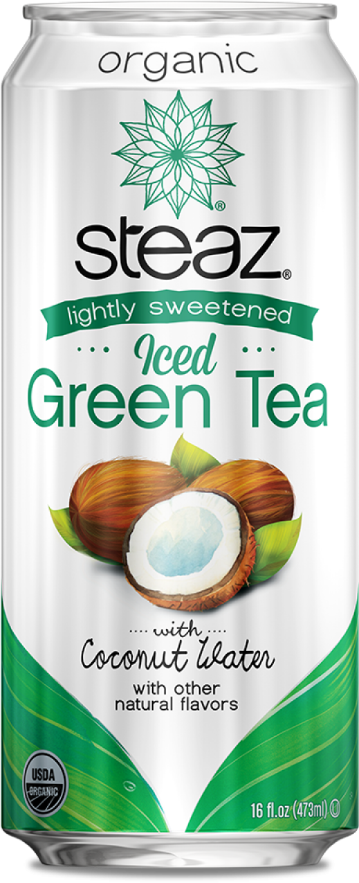 Green Tea With Coconut Water - Steaz Organic Unsweetened Iced Green Tea, Dragon Fruit (600x1400), Png Download