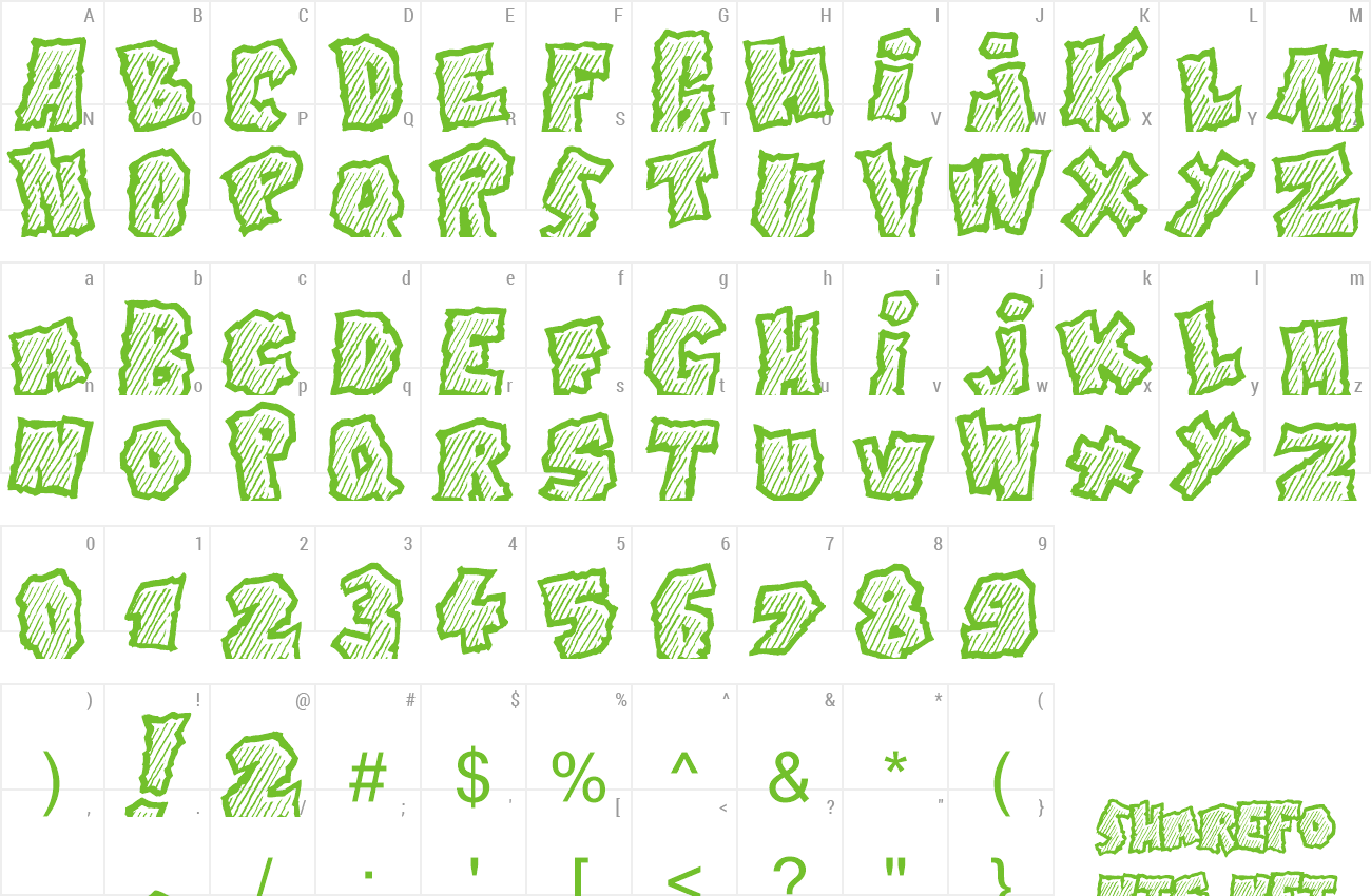 Font Doonga Slash Preview - Font (1300x850), Png Download