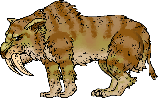 Saber-toothed Tiger (514x321), Png Download