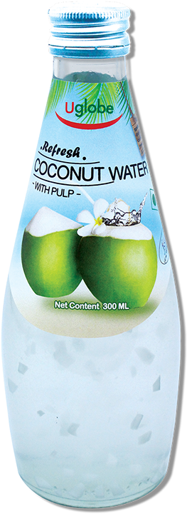 Uglobe Coconut Water Drink - Coconut Water (308x760), Png Download