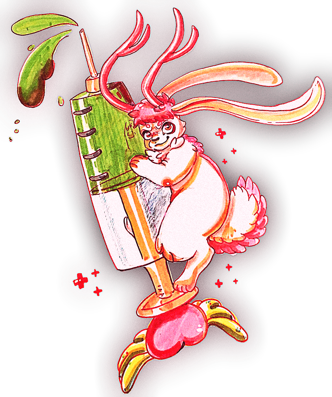 Hopscotch Syringe - Illustration (1072x1280), Png Download