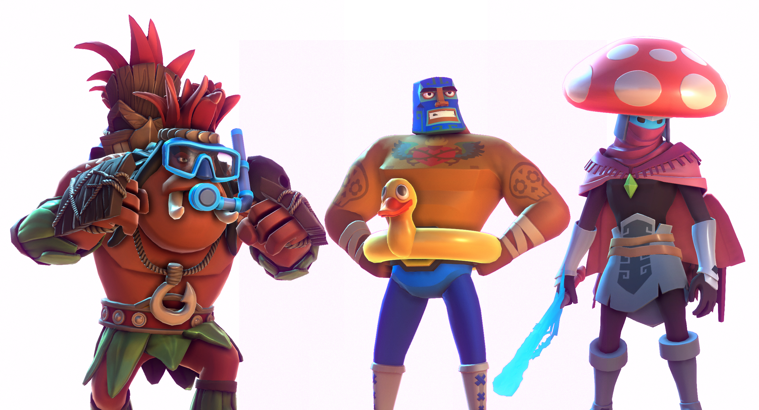 By Angry Mob - Brawlout Characters (2628x1420), Png Download