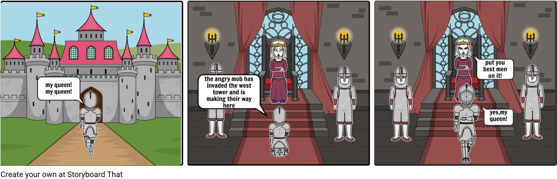 A Knights Tale - Cartoon (1164x385), Png Download