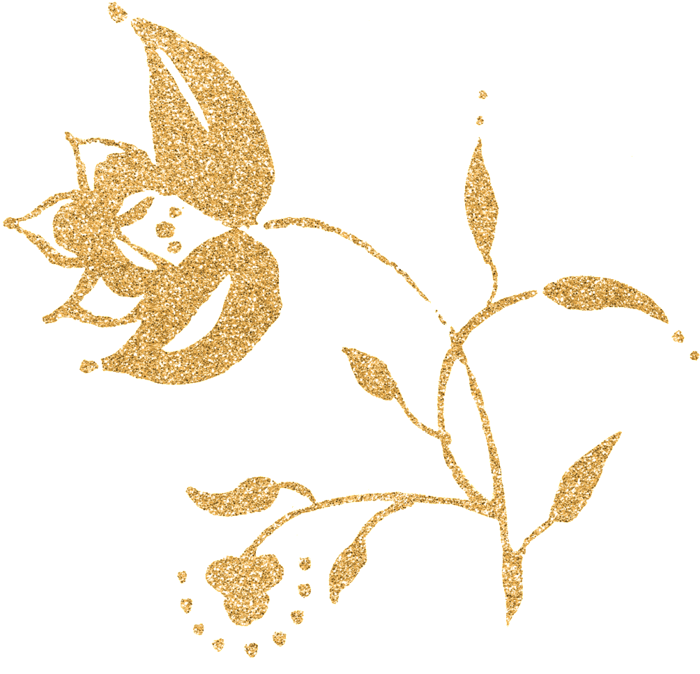 Golden Shadow Floral Transparent - Motif (1024x979), Png Download