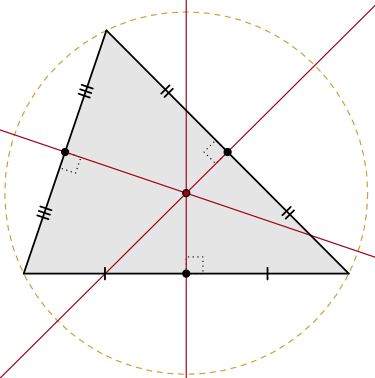 Las Bisectrices De Un Triángulo Son Las Rectas Que - Rectas Notables De Un Triangulo Mediatriz (375x378), Png Download