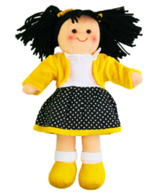Hopscotch Doll Lola - Hopscotch Collectibles Rag Doll – Lola 25cm (353x500), Png Download