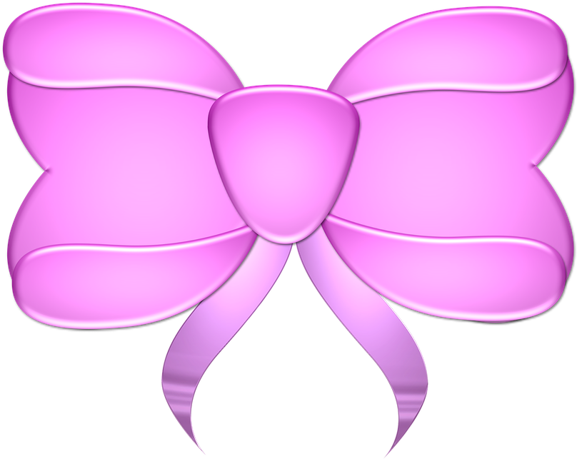 Download - Ribbon Design Pink (960x678), Png Download