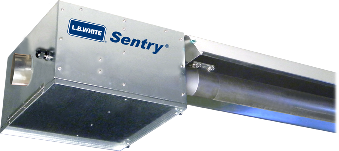 White Sentry Radiant Tube Heaters For Hog Buildings - Heater (678x303), Png Download