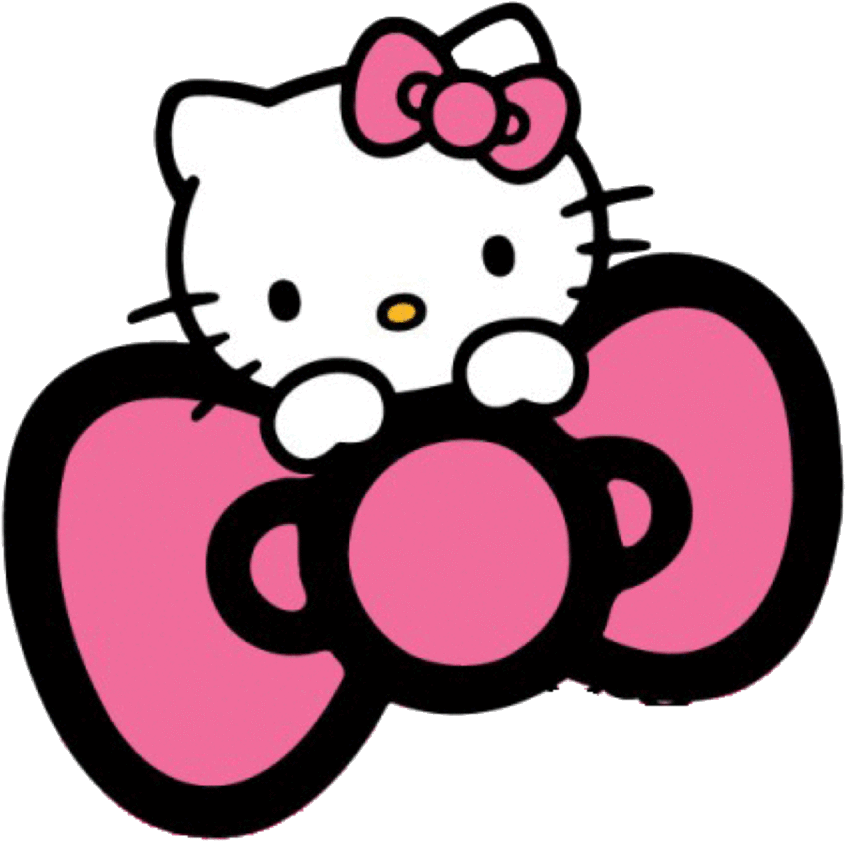 Hello Kitty Wallpapers Hello Kitty Clipart, Hello Kitty - Hello Kitty Pink Bow (483x483), Png Download