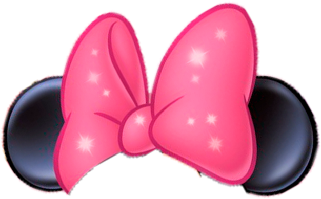 Mimmimouse Ears Pink Ribbon Bows Mq - Minnie Mouse (1024x1024), Png Download