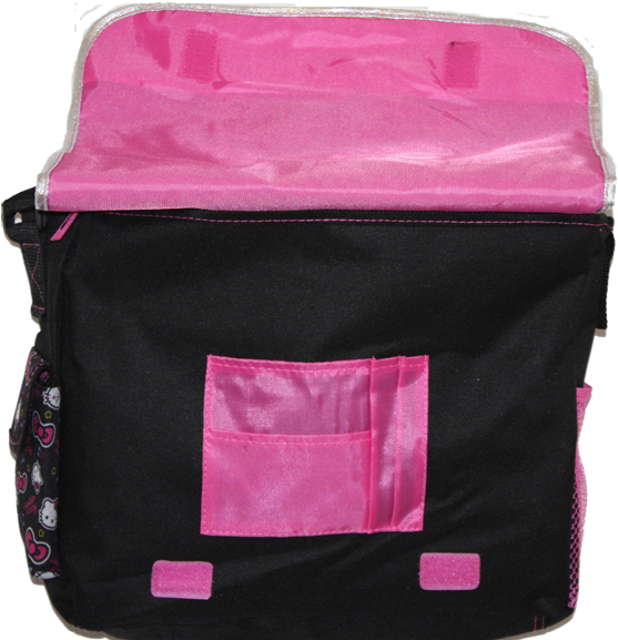 Hello Kitty Messenger Bag Multi Print Bows Bundle - Messenger Bag (600x584), Png Download