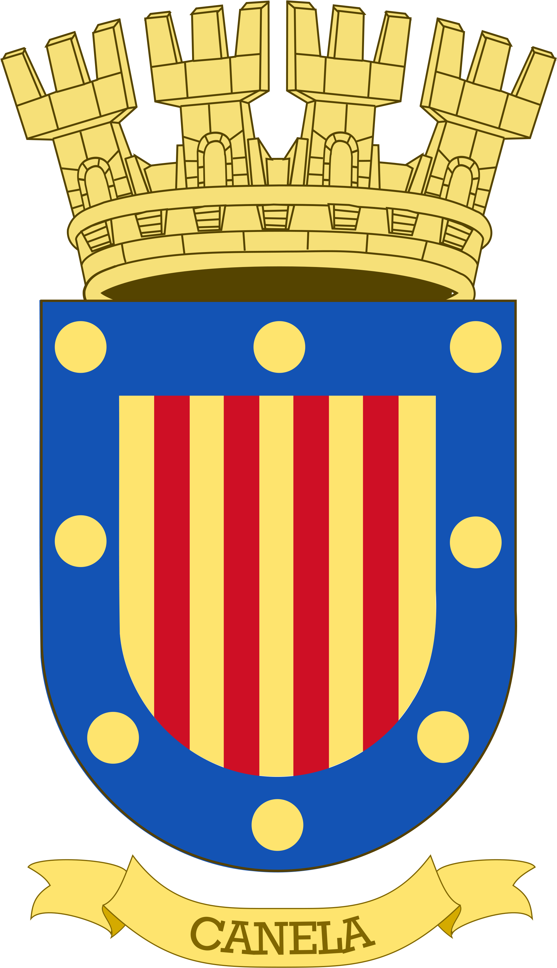 Open - Escudo De Canela (2000x3475), Png Download