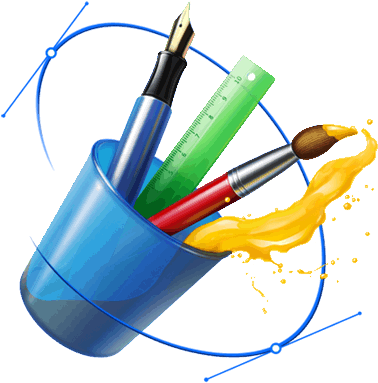 Artes Em Png - Graphics Artist Logo Design Png (388x387), Png Download